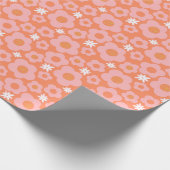Hippie Blume Power Wrapping Paper Geschenkpapier (Ecke)
