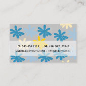 Hippie Blume Visitenkarte (Rückseite)