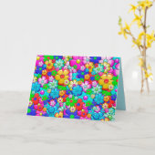 Hippie-Blumen-Grußkarte Karte (Gelbe Blume)