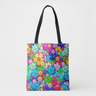 Hippie-Blumen-Tragetasche Tasche