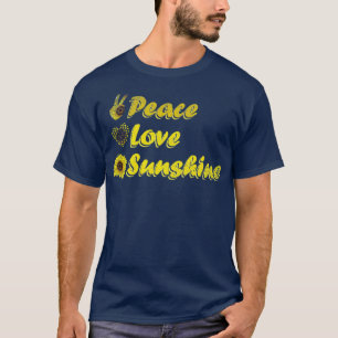 Hippie-Blumenhändler Blumen Frieden Liebe Sonnensc T-Shirt