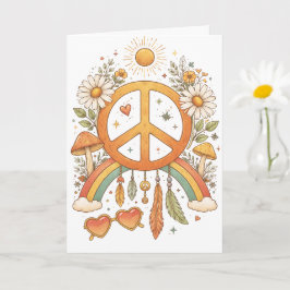 Hippie Bohemian Vibes Blank Art Card Karte