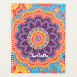 Hippie Bohemisch Mandala Lila Mix Personalisiert Planer