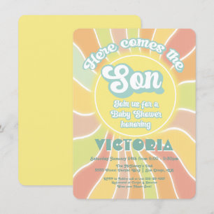 Hippie Boho Baby Shower Sunshine Son Einladung