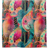 Hippie Boho Duschvorhang (Vorderseite)