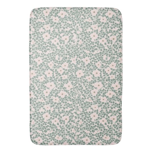 Hippie Boho Floral Badematte (Vorderseite Vertikal)