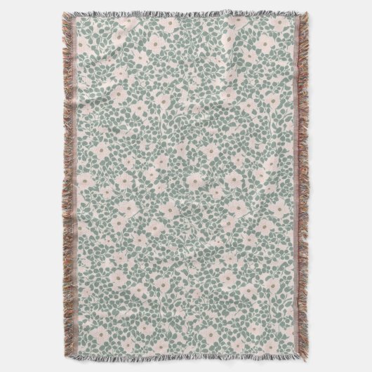 Hippie Boho Floral Decke (Vorderseite Vertikal)