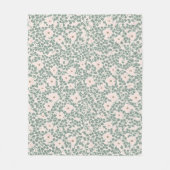 Hippie Boho Floral Fleecedecke (Vorderseite)