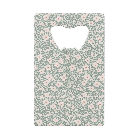 Hippie Boho Floral Geldbeutel Flaschenöffner (Vorderseite)