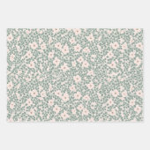 Hippie Boho Floral Geschenkpapier Set (Vorderseite)