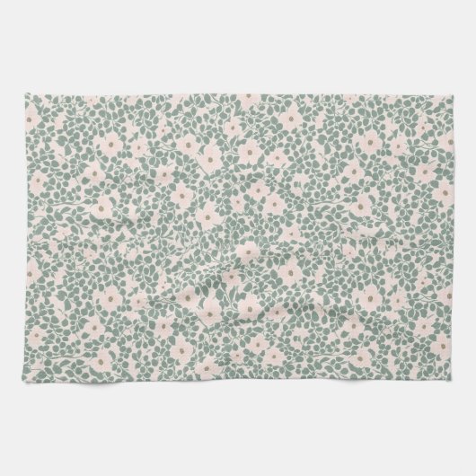 Hippie Boho Floral Geschirrtuch (Horizontal)