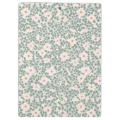 Hippie Boho Floral Klemmbrett (Rückseite)