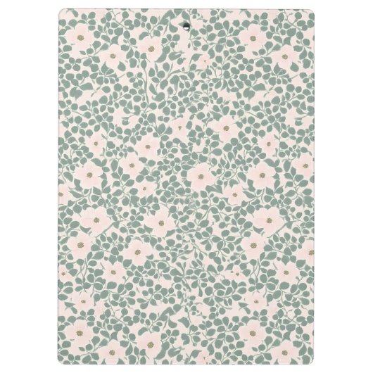 Hippie Boho Floral Klemmbrett (Rückseite)