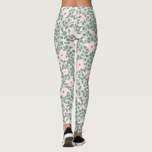 Hippie Boho Floral Leggings (Rückseite)