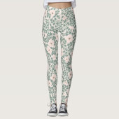 Hippie Boho Floral Leggings (Vorderseite)