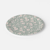 Hippie Boho Floral Pappteller (Schrägansicht)