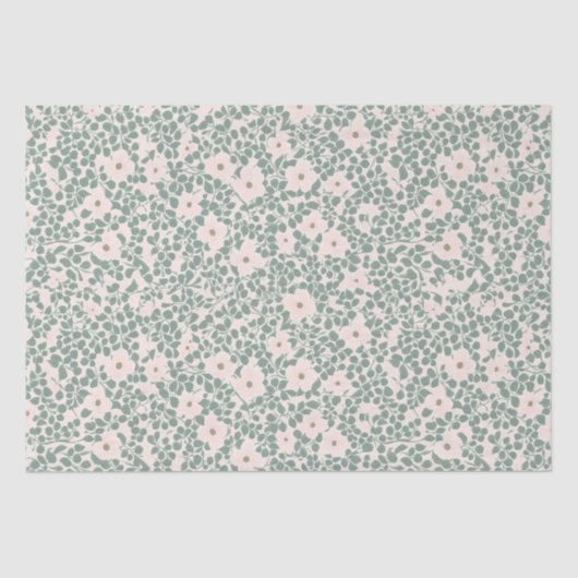 Hippie Boho Floral Seidenpapier (Vorderseite)