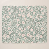 Hippie Boho Floral Sherpadecke (Vorderseite (Horizontal))
