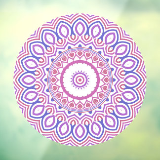 Hippie Boho Funky Groovy Bohemisch Kaleidoscope Fensteraufkleber