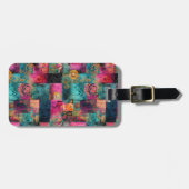 Hippie Boho Luggage Tag Gepäckanhänger (Vorderseite horizontal)