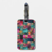 Hippie Boho Luggage Tag Gepäckanhänger (Rückseite vertikal)