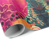 Hippie Boho Wrapping Paper Geschenkpapier (Rolleneckpunkt)