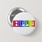 Hippie-Briefmarke Button (Vorne & Hinten)