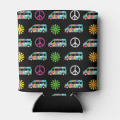 Hippie Bus Peace Sign 70er Dosenkühler (Rückseite)