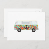 Hippie-Bus Postkarte (Vorne/Hinten)