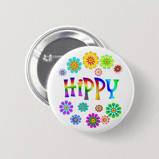 HIPPIE BUTTON (Vorne & Hinten)