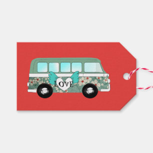 Hippie Camper Van Liebe Herzspass Romantik Geschenkanhänger