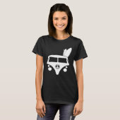 Hippie Camper Van mit Surfboards aka Indian Feath T-Shirt (Vorne ganz)