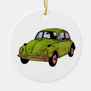 Hippie Car Zeichnend Circle Ornament