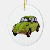 Hippie Car Zeichnend Circle Ornament (Links)