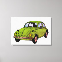 Hippie Car Zeichnend gezackte Canvas