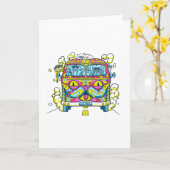 HIPPIE CAT VAN KARTE (Gelbe Blume)