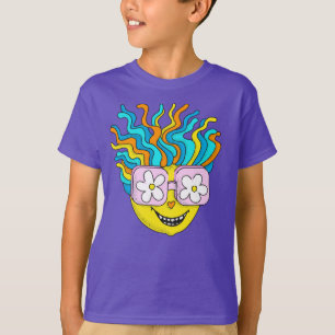 Hippie Character Funny Happy Colorful Retro Groovy T-Shirt