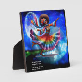 Hippie Chic Moon Plaque mit Easel Fotoplatte (Vorderseite)