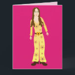 HIPPIE CHICK 1960S GROOVY BIRTHDAY CARD FOR FRIEND KARTE<br><div class="desc">HIPPIE CHICK BIRTHDAY CARD. INNENLESEN: HABEN EINEN GROSSEN GEBURTSTAG.</div>