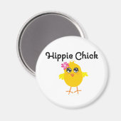 Hippie Chick 1 Magnet (Vorderseite/Rückseite)