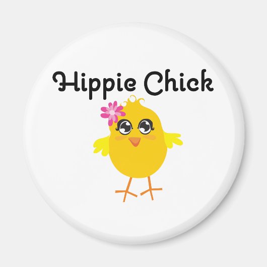 Hippie Chick 1 Magnet (Vorne)