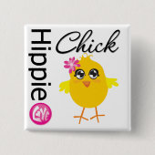 Hippie Chick 2 Button (Vorderseite)