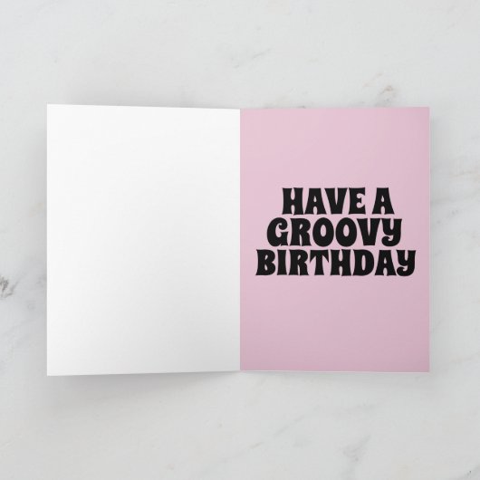HIPPIE CHICK BIRTHDAY CARD KARTE (Innenseite)