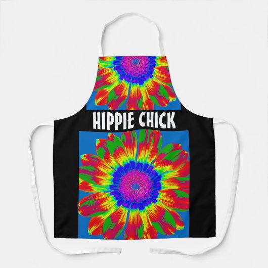 HIPPIE CHICK GEFÄRBTE KRAWATTE KITCHEN SCHÜRZE (Vorderseite)
