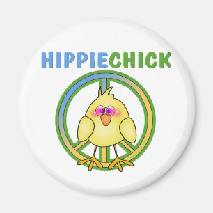HIPPIE CHICK MAGNET