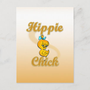 Hippie Chick Postkarte