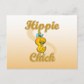 Hippie Chick Postkarte (Vorderseite)