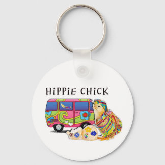 Hippie Chick Schlüsselanhänger
