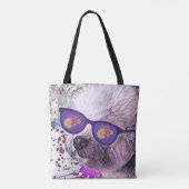 Hippie-'Chon der Bichon Tasche (Rückseite)