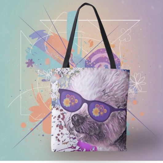 Hippie-'Chon der Bichon Tasche